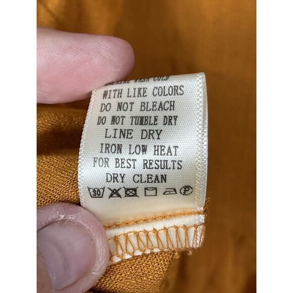 Loveriche Top & Short Set Size L 100% Rayon Burnt Orange Light Weight - Picture 8 of 9